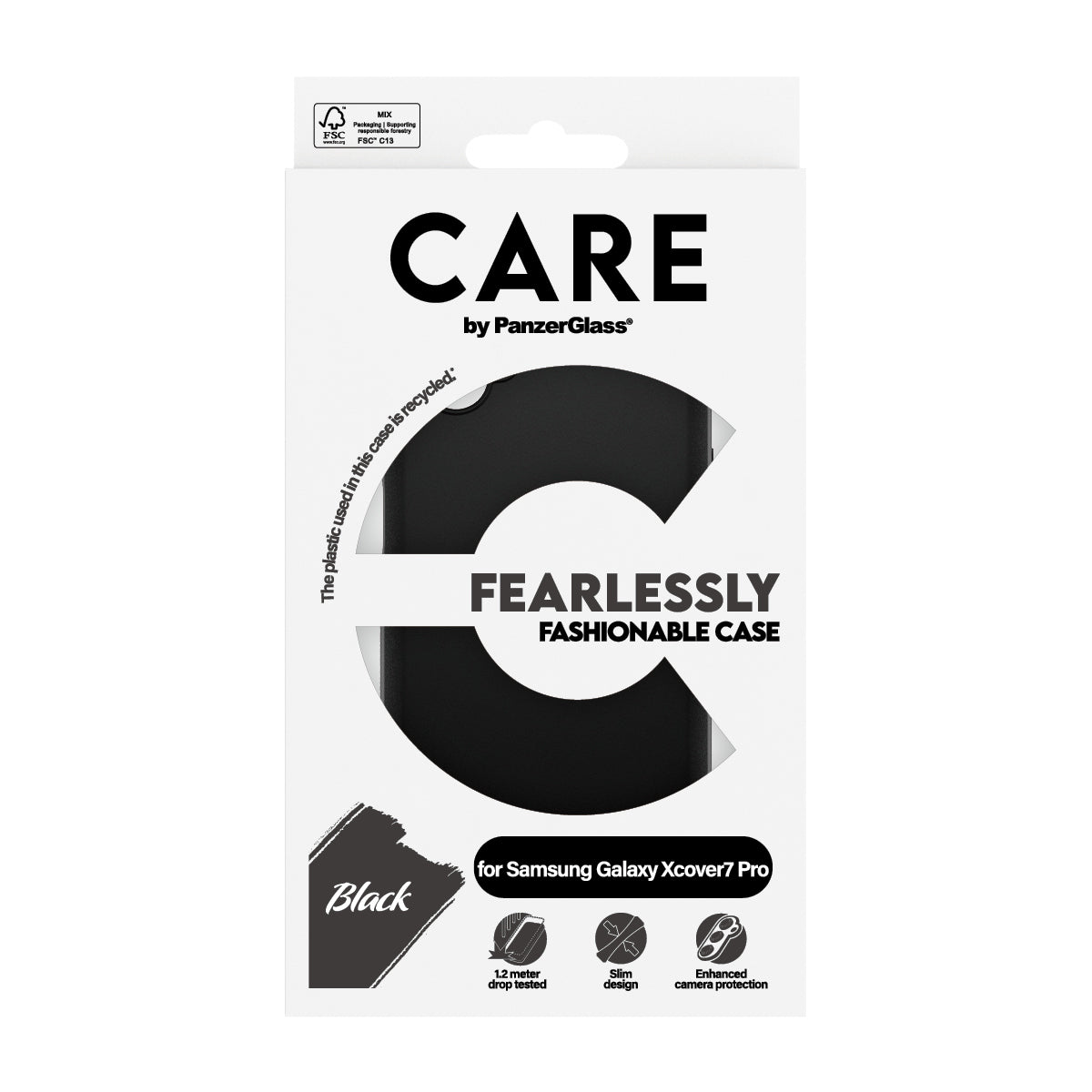 PanzerGlass PanzerGlass CARE™ by ® TPU Case Black Samsung Galaxy Xcover7 Pro 5G coque de protection pour téléphones portables Housse Noir