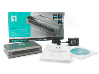 LevelOne FPS-1033 Serveur d'impression Ethernet LAN Gris