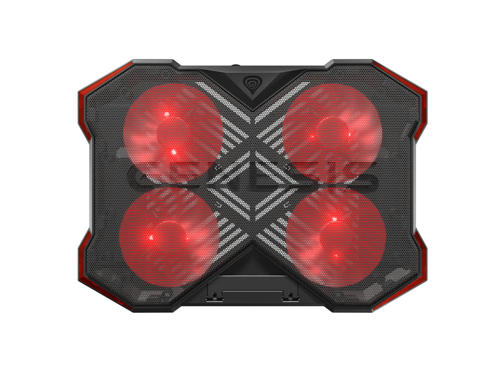 GENESIS Oxid 260 système de refroidissement pour ordinateurs portables 43,9 cm (17.3") 1010 tr/min Noir, Rouge