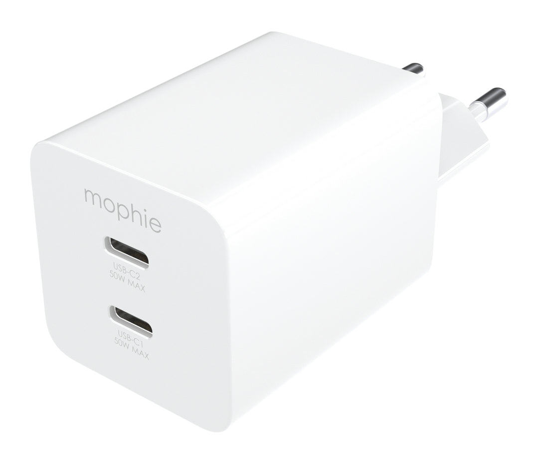 mophie essentials 409911854 chargeur d'appareils mobiles Universel Blanc Secteur Charge rapide Intérieure