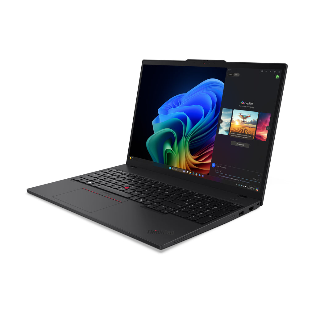 Lenovo ThinkPad T16 Gen 4 (AMD) Copilot+ PC AMD Ryzen AI 5 340 Ordinateur portable 40,6 cm (16") WUXGA 32 Go DDR5-SDRAM 512 Go SSD Wi-Fi 7 (802.11be) Windows 11 Pro Nordique Noir