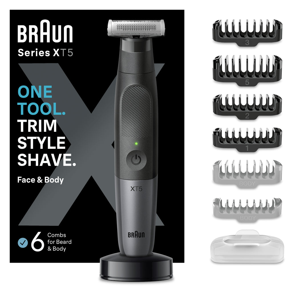 Braun XT5300 Tondeuse Hybride Noir, Batterie NiMH