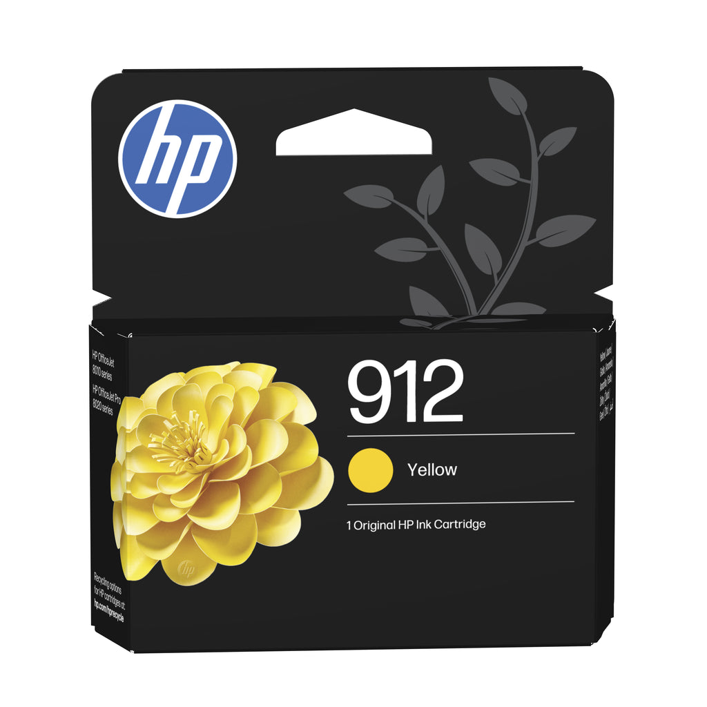 HP 912 Pack de 4 cartouches d'encre Noir/Cyan/Magenta/Jaune authentiques