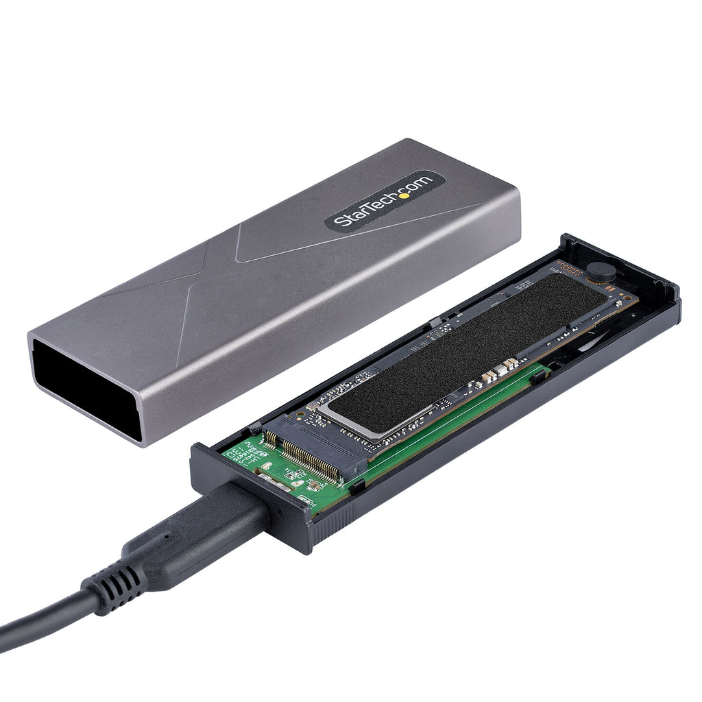 StarTech.com Boîtier Externe SSD M.2 NVMe et SATA, USB 3.1 Gen 2 10Gbps, Compatible 2230/2242/2260/2280