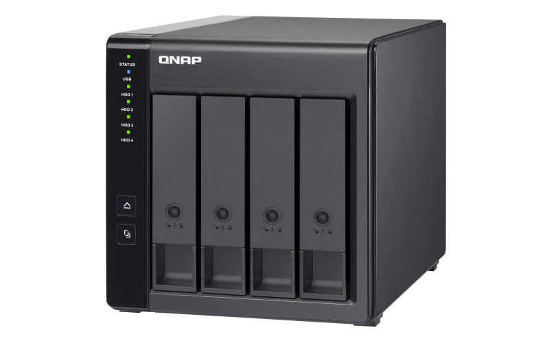 QNAP TR-004 Boîtier de Stockage RAID pour Disques Durs et SSD 2.5/3.5 pouces, Noir