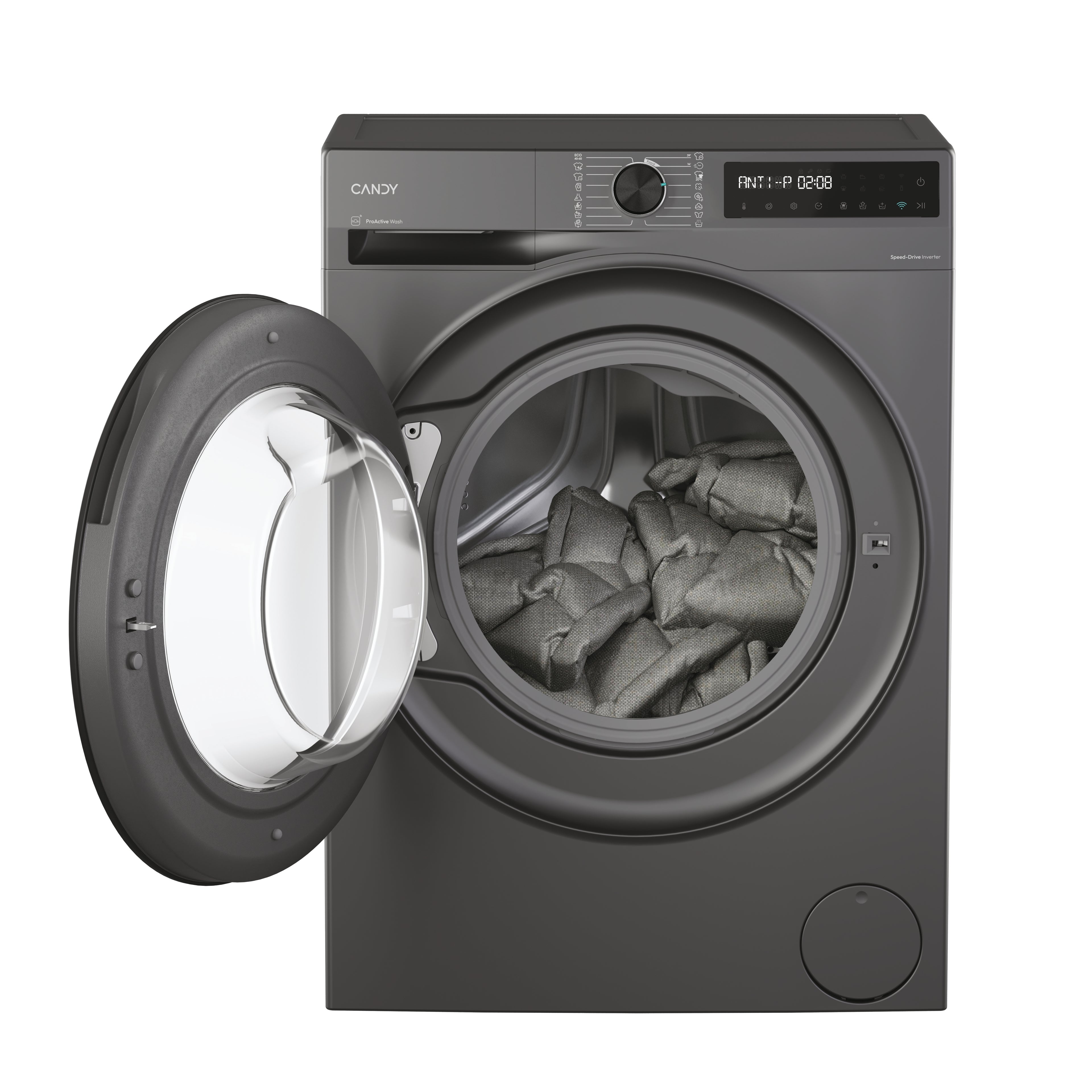 Candy BR 47SBL8G-S machine à laver Charge avant 7 kg 1400 tr/min Gris