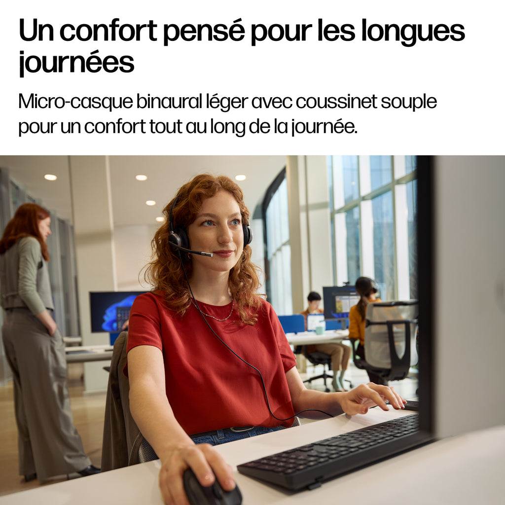 HP Poly Micro-casque filaire USB binaural Mission 625