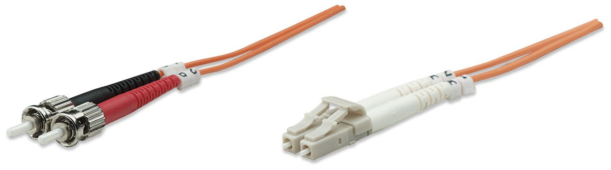 Intellinet 1.0m LC-ST M/M câble InfiniBand et à fibres optiques 1 m Orange