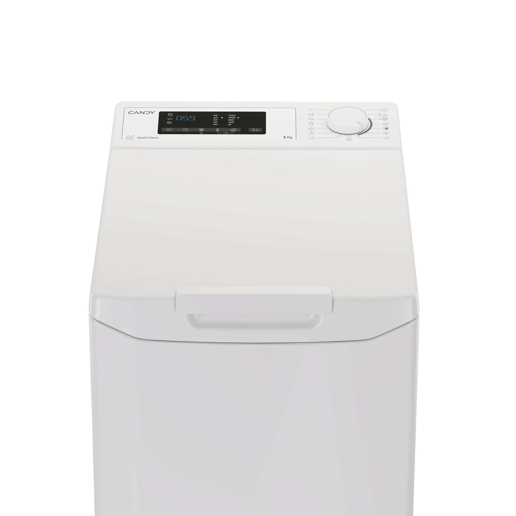 Candy TCA283D2-S machine à laver Charge par dessus 8 kg 1200 tr/min Blanc