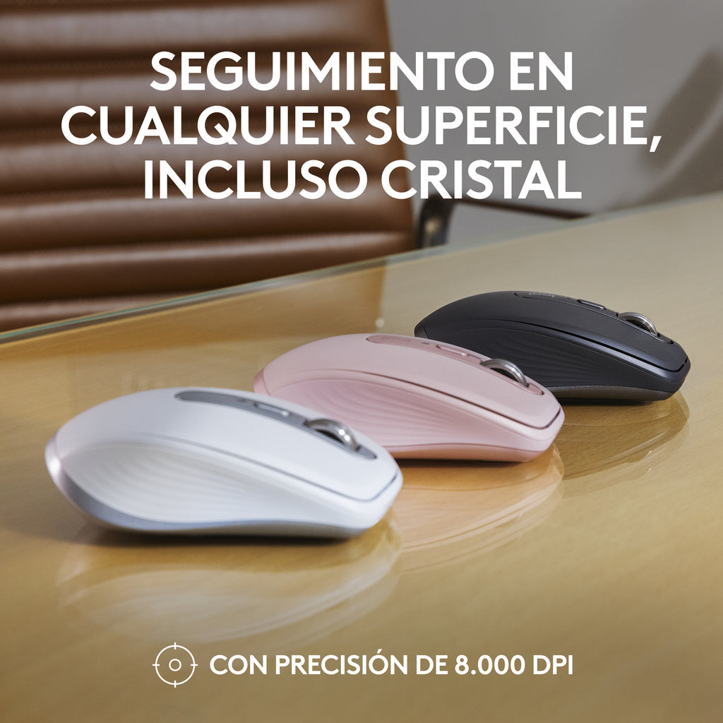 Logitech 910-006929 ratón Oficina mano derecha RF Wireless + Bluetooth Laser 8000 DPI