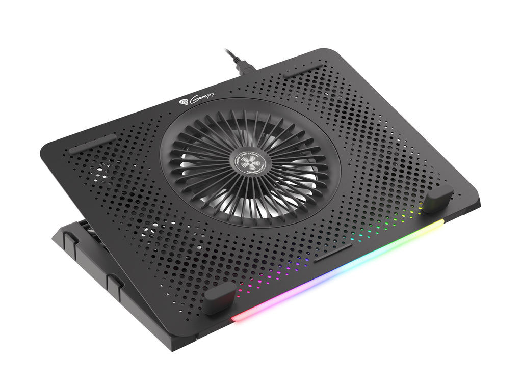 Système de Refroidissement pour Ordinateur Portable Oxid 450 15.6" 2400 tr/min Noir