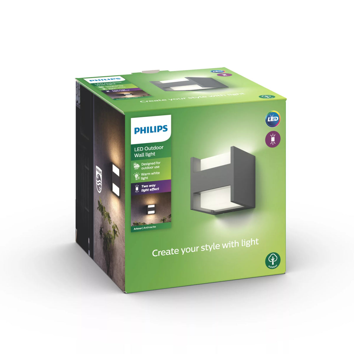 Philips myGarden Arbour Væglampe 4.5W Varmt hvidt lys - vue 4