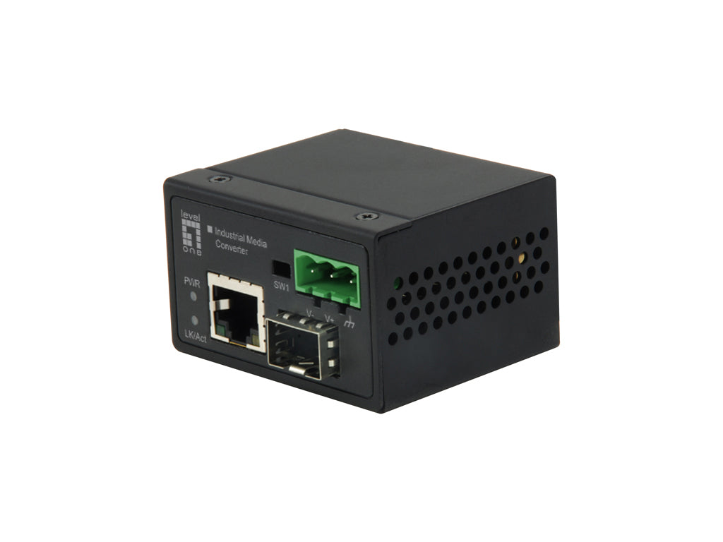 LevelOne IEC-4000 Convertisseur de Support Réseau 100 Mbit/s, Noir