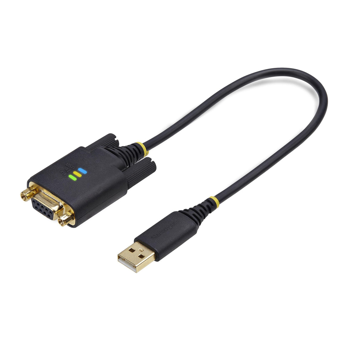 StarTech.com Câble Adaptateur USB vers Null Modem Série RS232 DB9, 30cm, FTDI, COM Retention