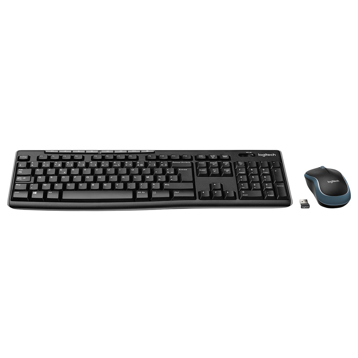 Logitech MK270 Wireless Combo Sæt med mus og tastatur Trådløs Belgisk