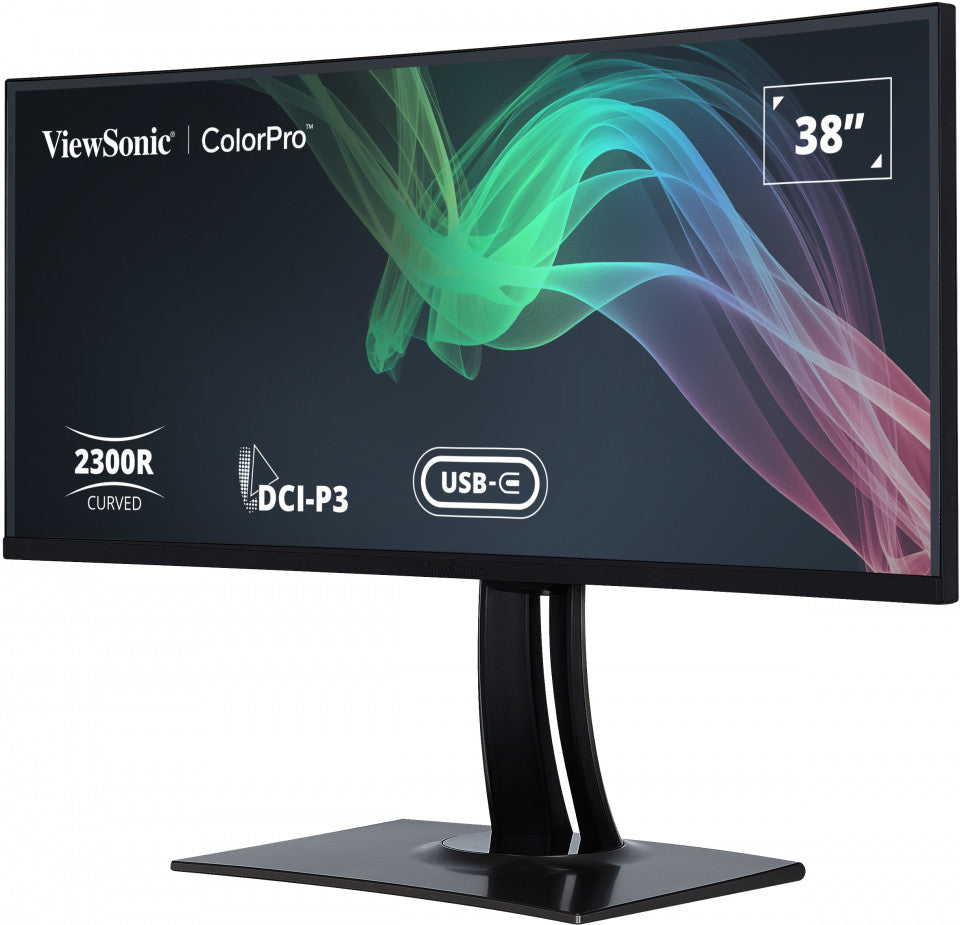 Viewsonic VP3881A écran plat de PC 96,5 cm (38") 3840 x 1600 pixels Quad HD+ LED Noir