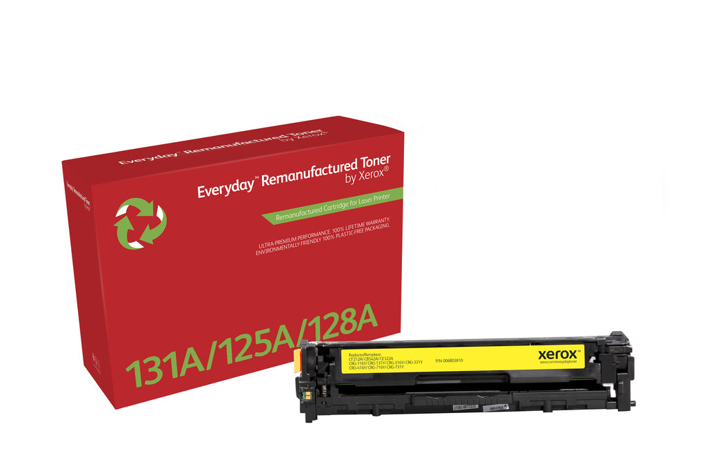 Toner remanufacturé Jaune Everyday™ de Xerox compatible avec HP 131A (CF212A), Capacité standard