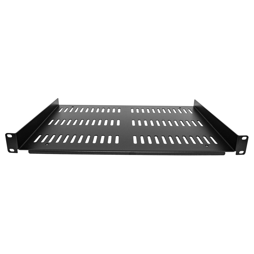 StarTech.com Étagère Rack 19 pouces 1U Ventilée, Profondeur 30,5 cm, Capacité 25 kg, Noir