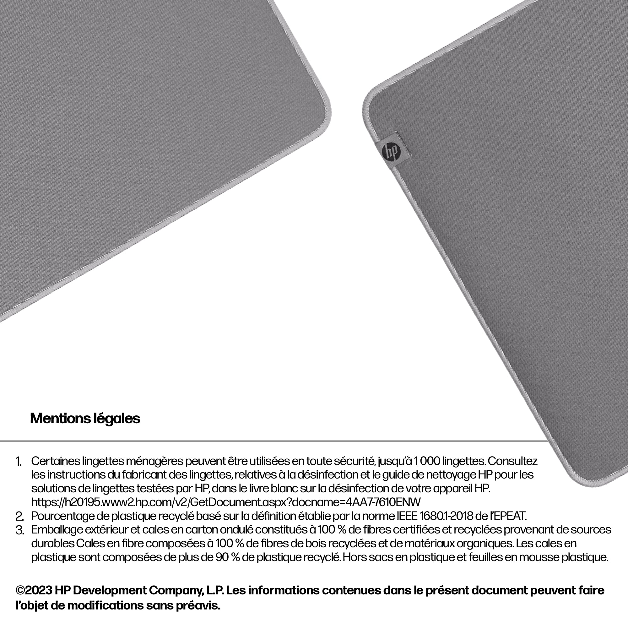 HP Tapis de bureau désinfectable 200