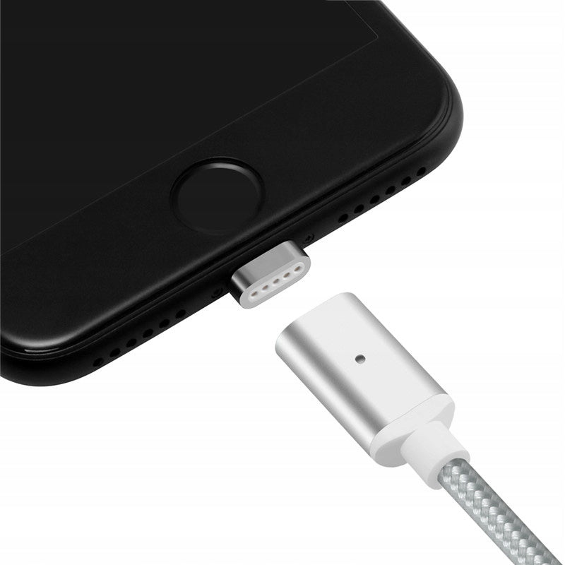 KABEL MAGNETYCZNY DO IPHONE LIGHTNING OPLOT NYLON