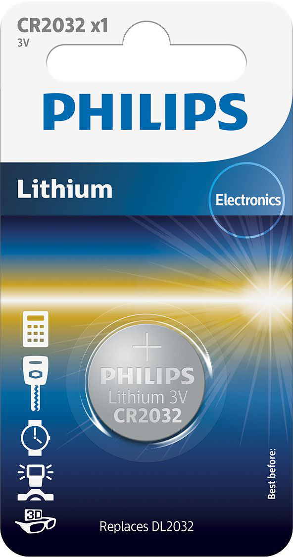 Philips Minicells Batterie CR2032/01B