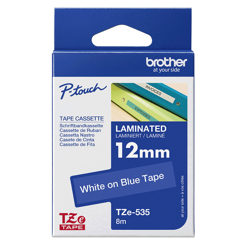 Brother TZe 535 Lamineret bånd (1,2 cm x 8 m) 1kassette(r)