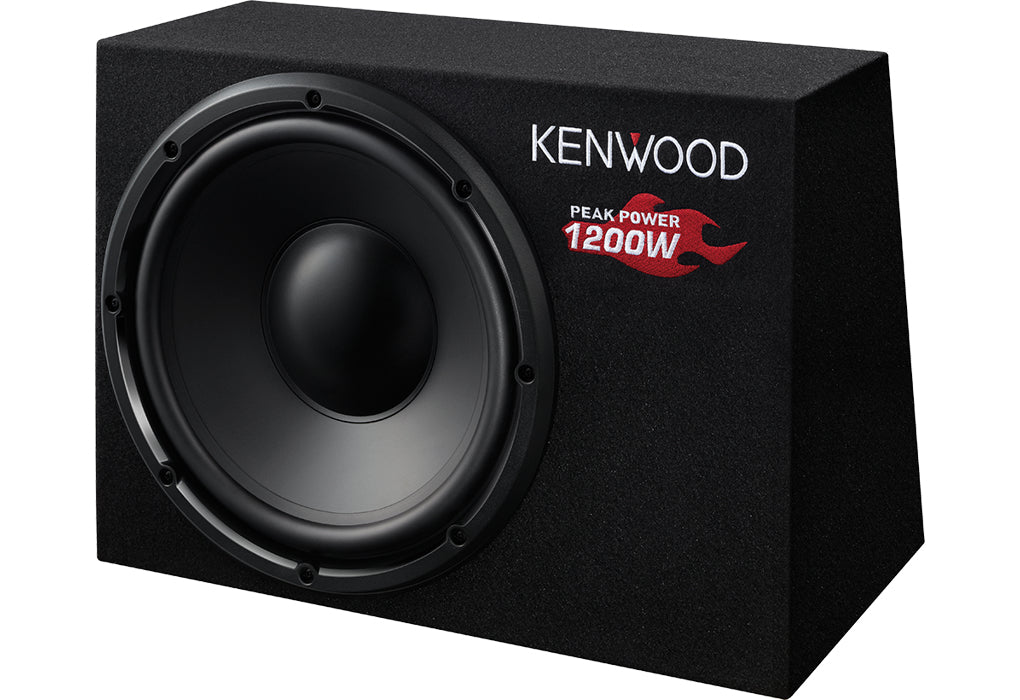 Kenwood KSC-W1200B subwoofers pour voiture Caisson de basse pré-chargé 300 W