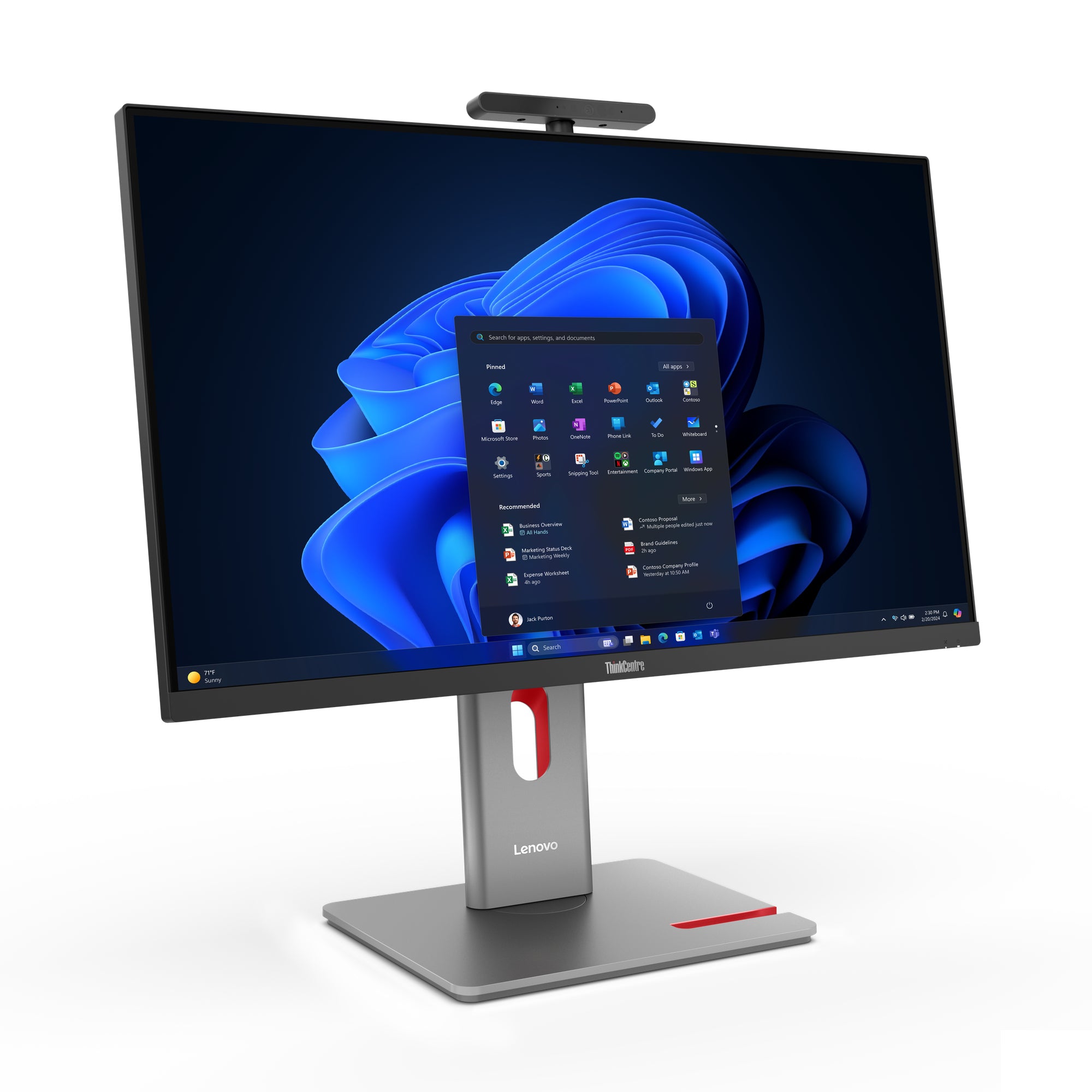 Lenovo ThinkCentre M90a Pro Gen 6 Intel Core Ultra 5 68,6 cm (27") 2560 x 1440 pixels PC All-in-One 32 Go DDR5-SDRAM 512 Go SSD Windows 11 Pro Wi-Fi 6E (802.11ax) Noir