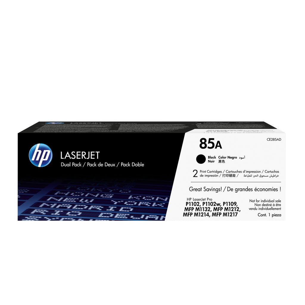 HP 85A Pack de 2 Toners LaserJet Noir Authentiques