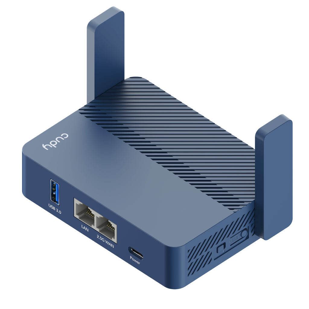 Cudy AX3000 routeur sans fil Gigabit Ethernet Bi-bande (2,4 GHz / 5 GHz) Bleu