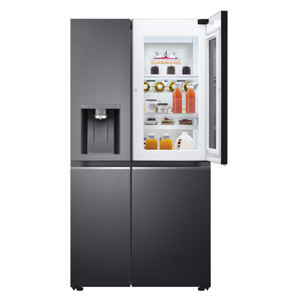 LG InstaView GSXV91MCAE frigo américain Pose libre 635 L Noir