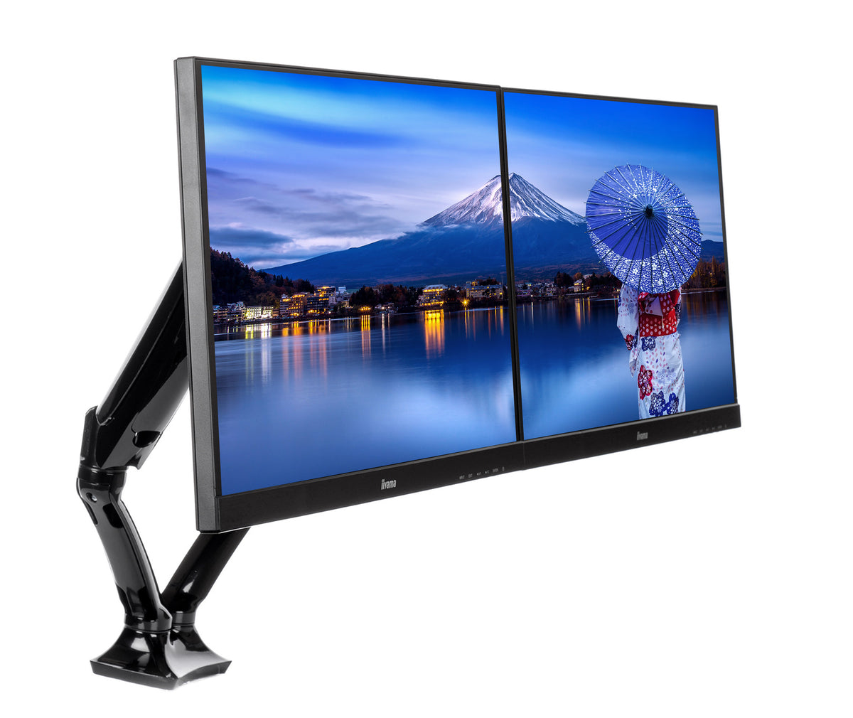 iiyama DS3002C-B1 Support d'Écran Plat pour Bureau 27 pouces, Noir