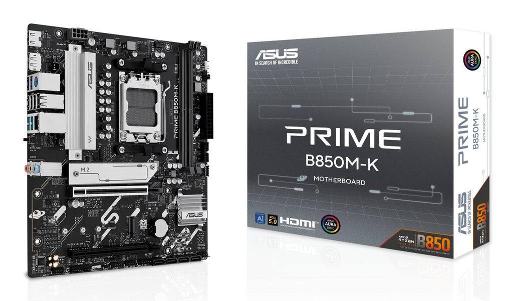ASUS PRIME B850M-K AMD B850 Emplacement AM5 micro ATX