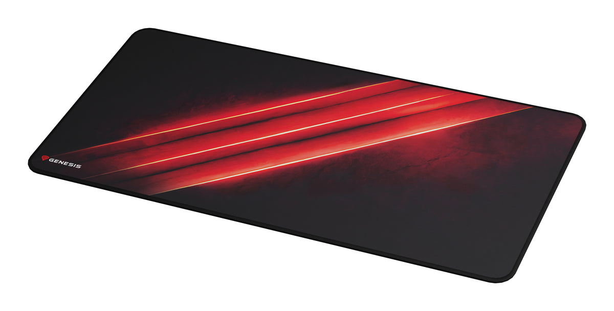 GENESIS Carbon 500 Maxi Flash G2 Tapis de souris de jeu Noir, Rouge