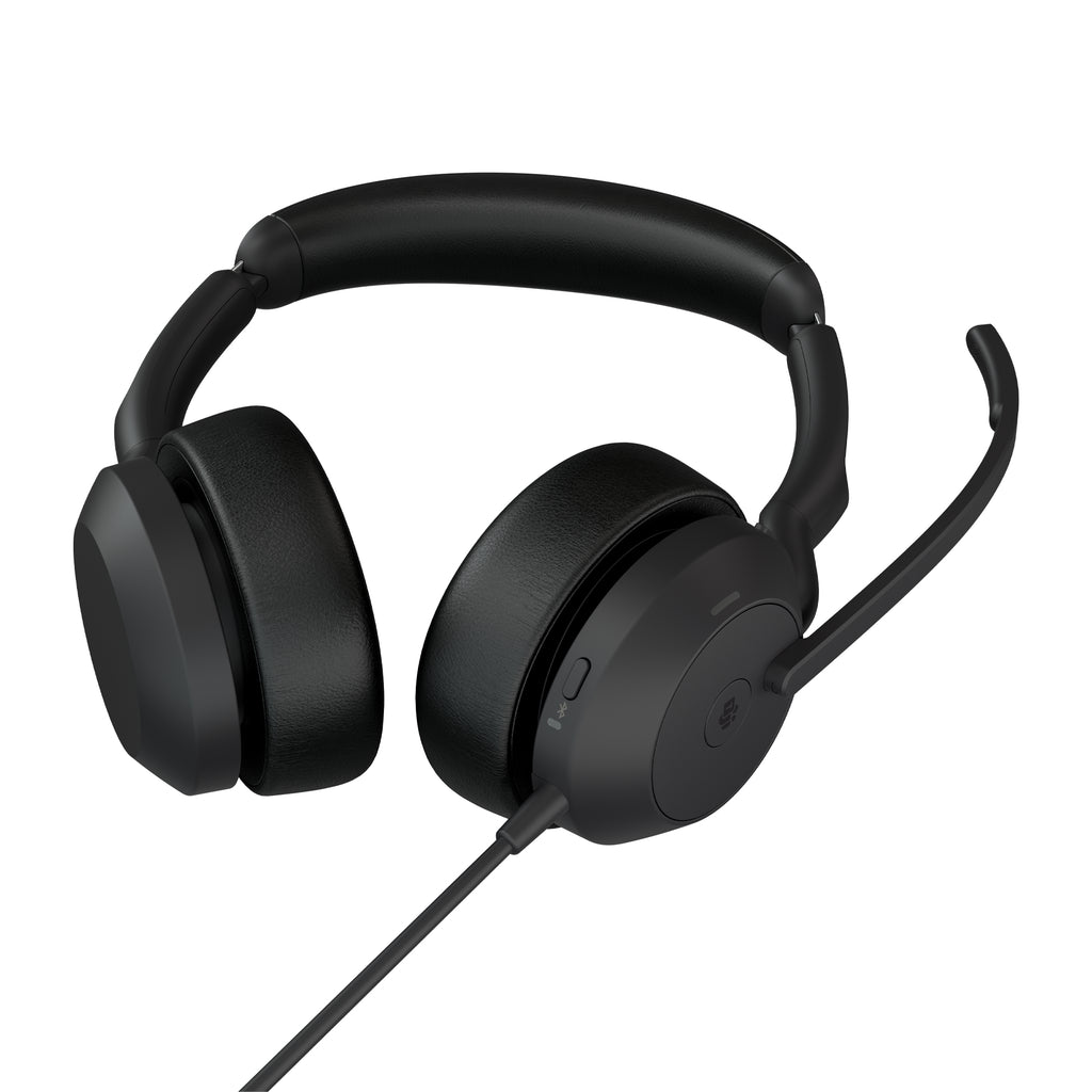 Jabra Evolve2 50 Casque Filaire avec Arceau pour Bureau et Centre d'appels Bluetooth