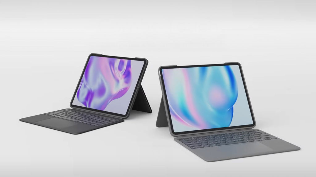 Logitech Combo Touch QWERTY Danés, Finlandés, Noruego, Sueco Smart Connector Gris