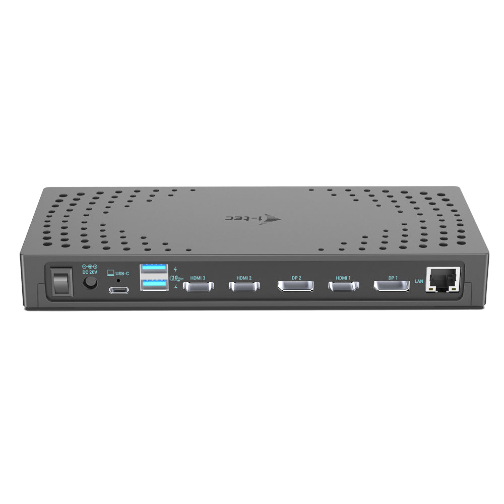 i-tec Station d'accueil Gen 2 USB 3.0 / USB-C / Thunderbolt, 3x 4K, Power Delivery 100W