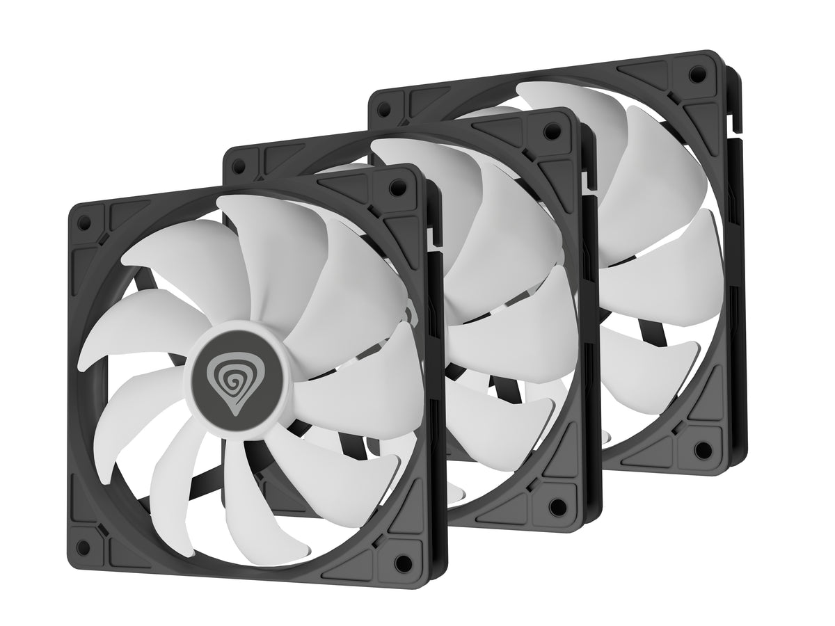 GENESIS Oxal 120 ARGB 3-pack Boitier PC Ventilateur 12 cm Noir