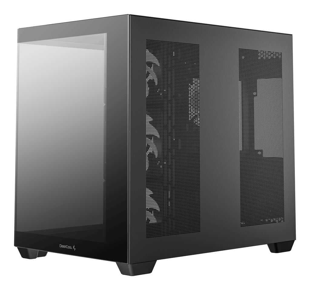 [AI generated title] Deepcool Cg530 Gaming Kabinet Med Rgb Belysning