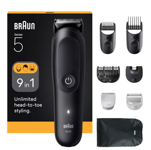Braun AIO5540 tondeuse à cheveux Noir 14 Lithium-Ion (Li-Ion)