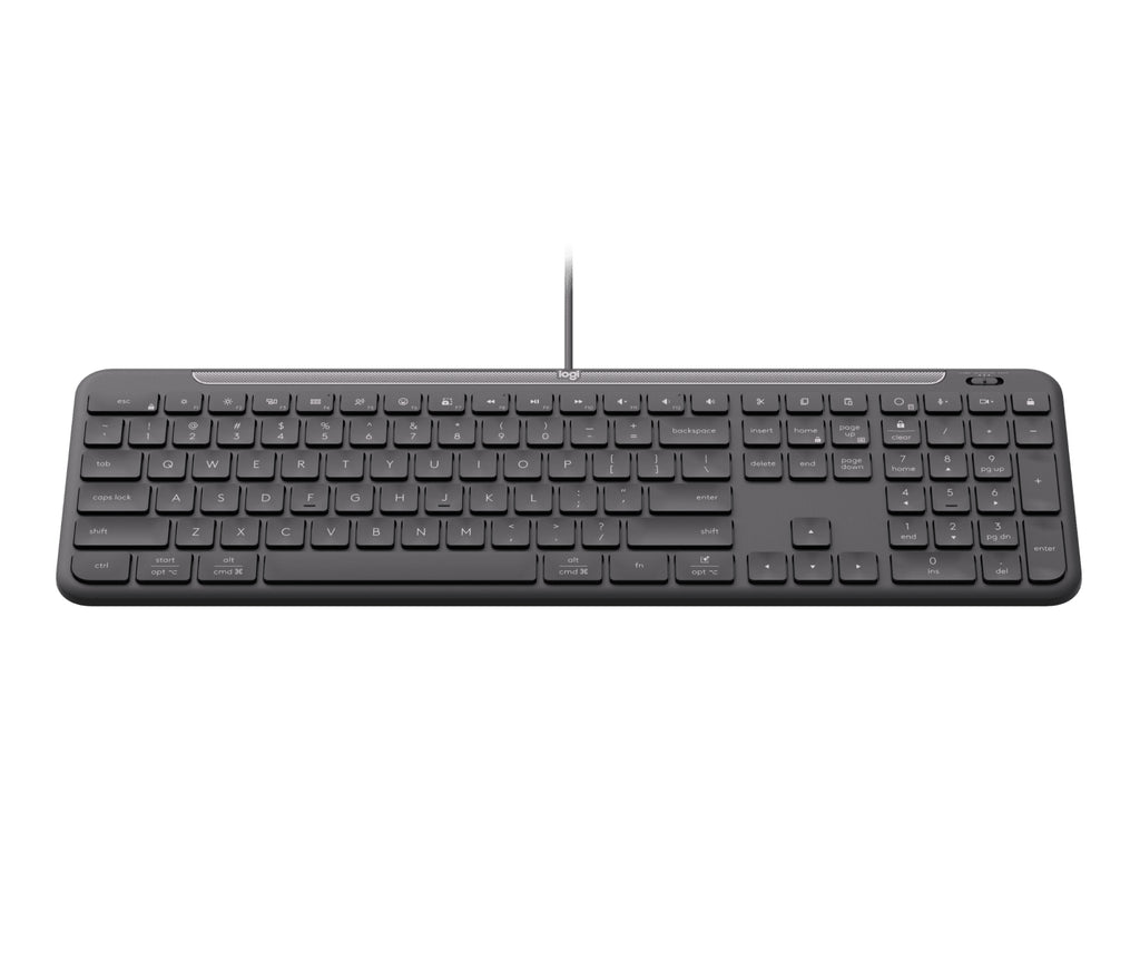 Logitech Signature Slim Wired K620 For Business teclado Universal USB QWERTY Nórdico Grafito