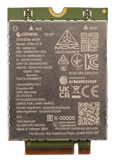 DELL DW5826E Interne WWAN 600 Mbit/s