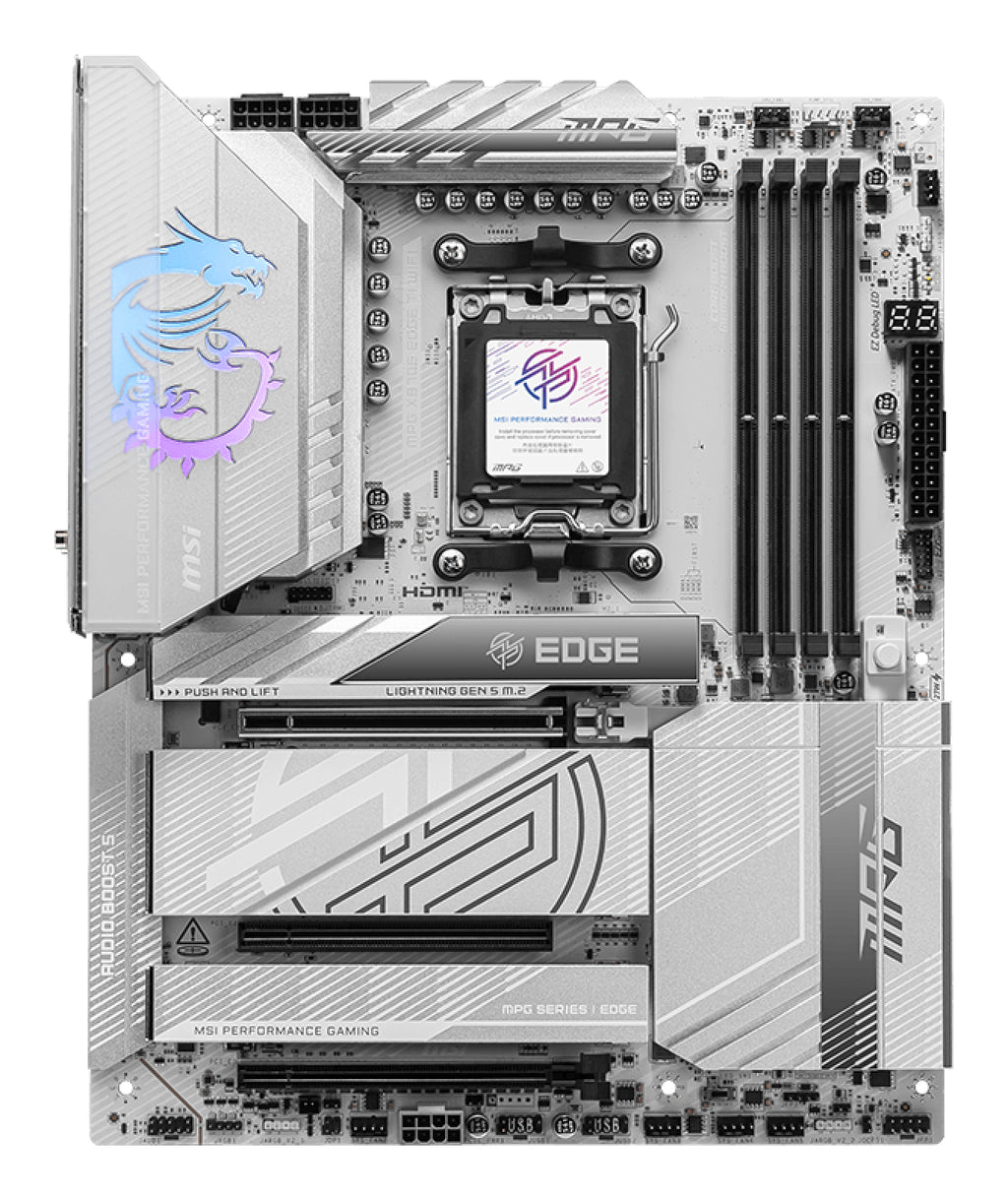 MSI MPG X870E EDGE TI WIFI carte mère AMD X870E Emplacement AM5 ATX