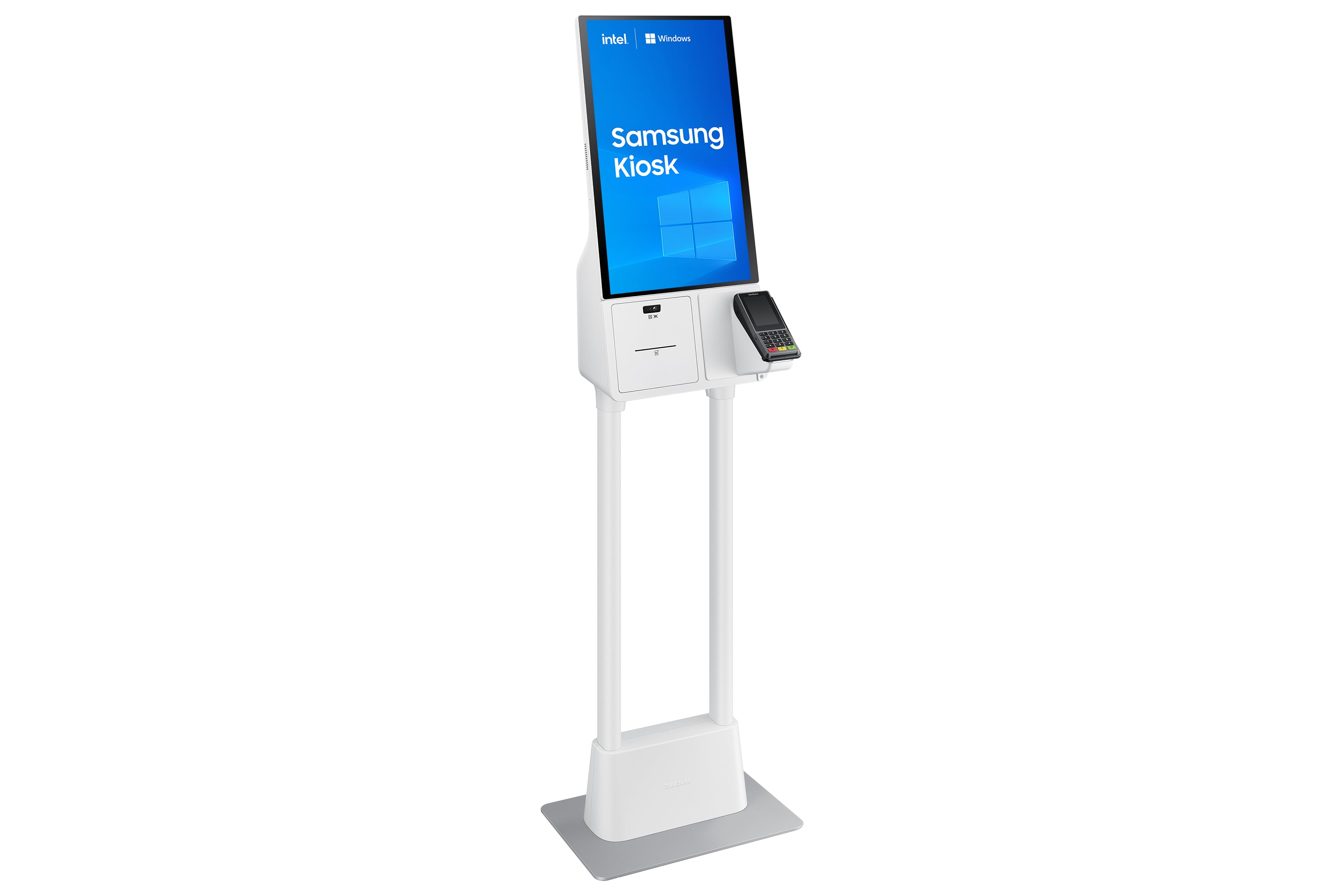 Samsung Samsung KM24C-3 En forme de kiosk 61 cm (24") LED 250 cd/m² Full HD Blanc Écran tactile Intégré dans le processeur Windows 10 IoT Enterprise 16/7