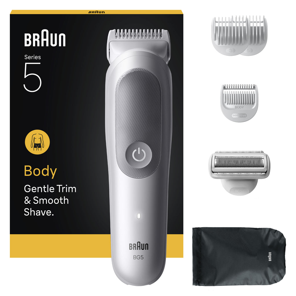 Braun Series 5 80789712 Tondeuse Corps et Rasoir, Gris Clair