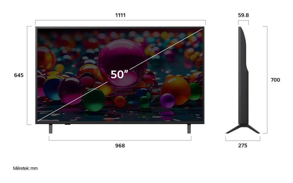 LG 50UA73003LA TV 127 cm (50") 4K Ultra HD Noir