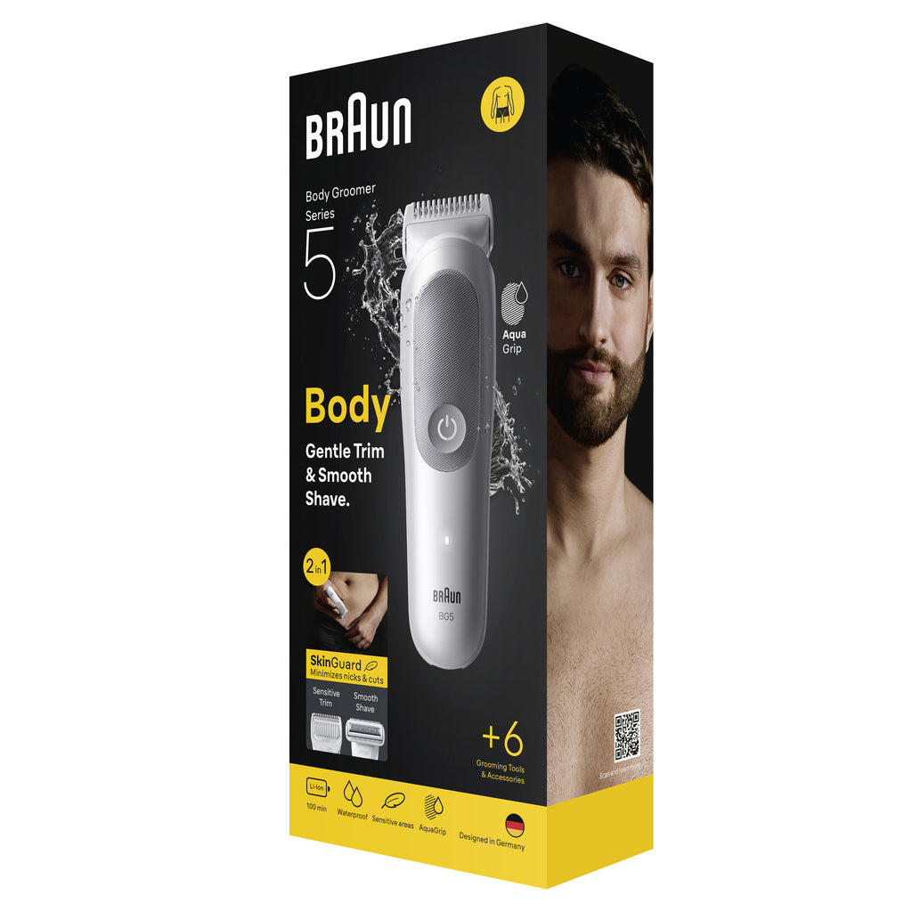 Braun Series 5 80789712 Tondeuse Corps et Rasoir, Gris Clair