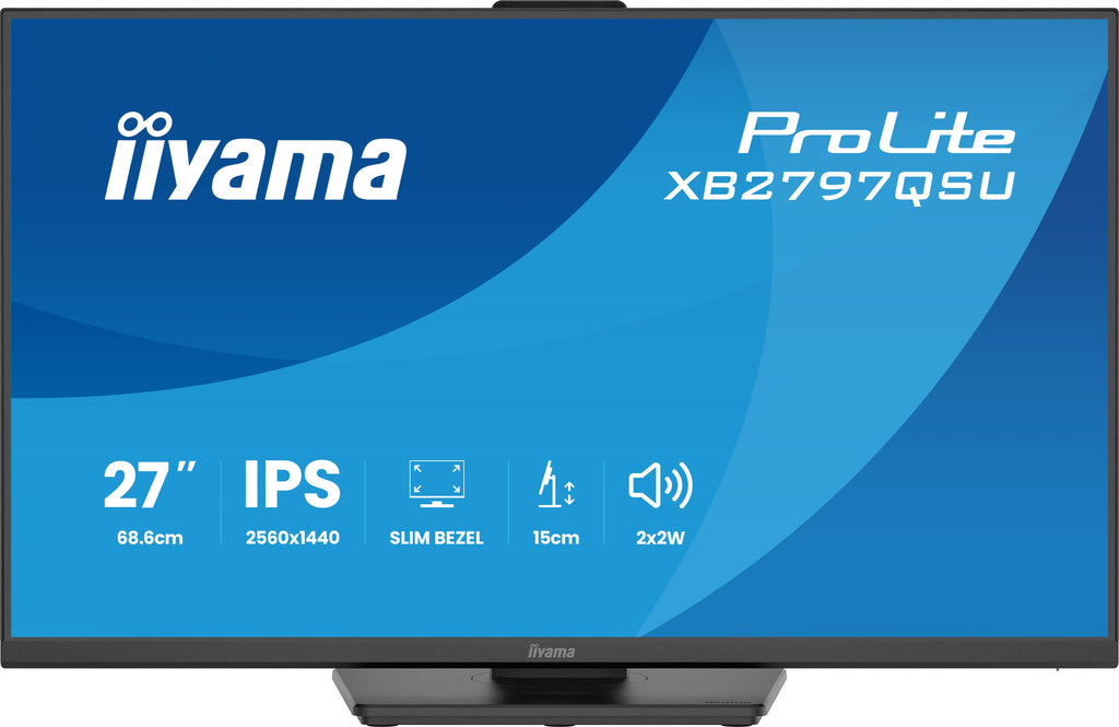 iiyama ProLite XB2797QSU-B1 écran plat de PC 68,6 cm (27") 2560 x 1440 pixels Quad HD LED Noir