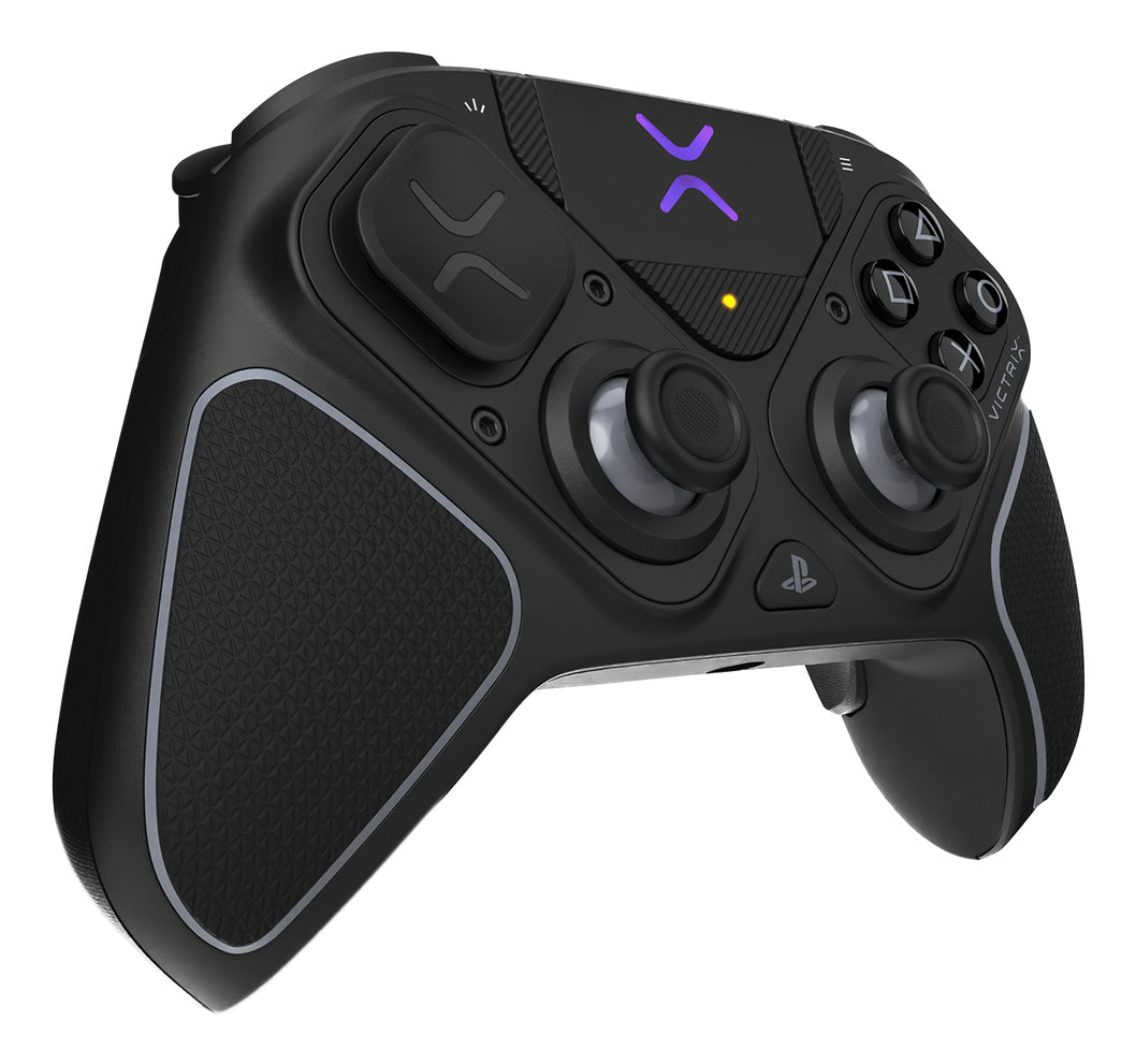 Turtle Beach Victrix Pro BFG Reloaded Noir PlayStation Manette de gaming modulaire sans fil w/Bluetooth, module Fightpad et effet Hall pour PlayStation 5, PlayStation 4 et PC