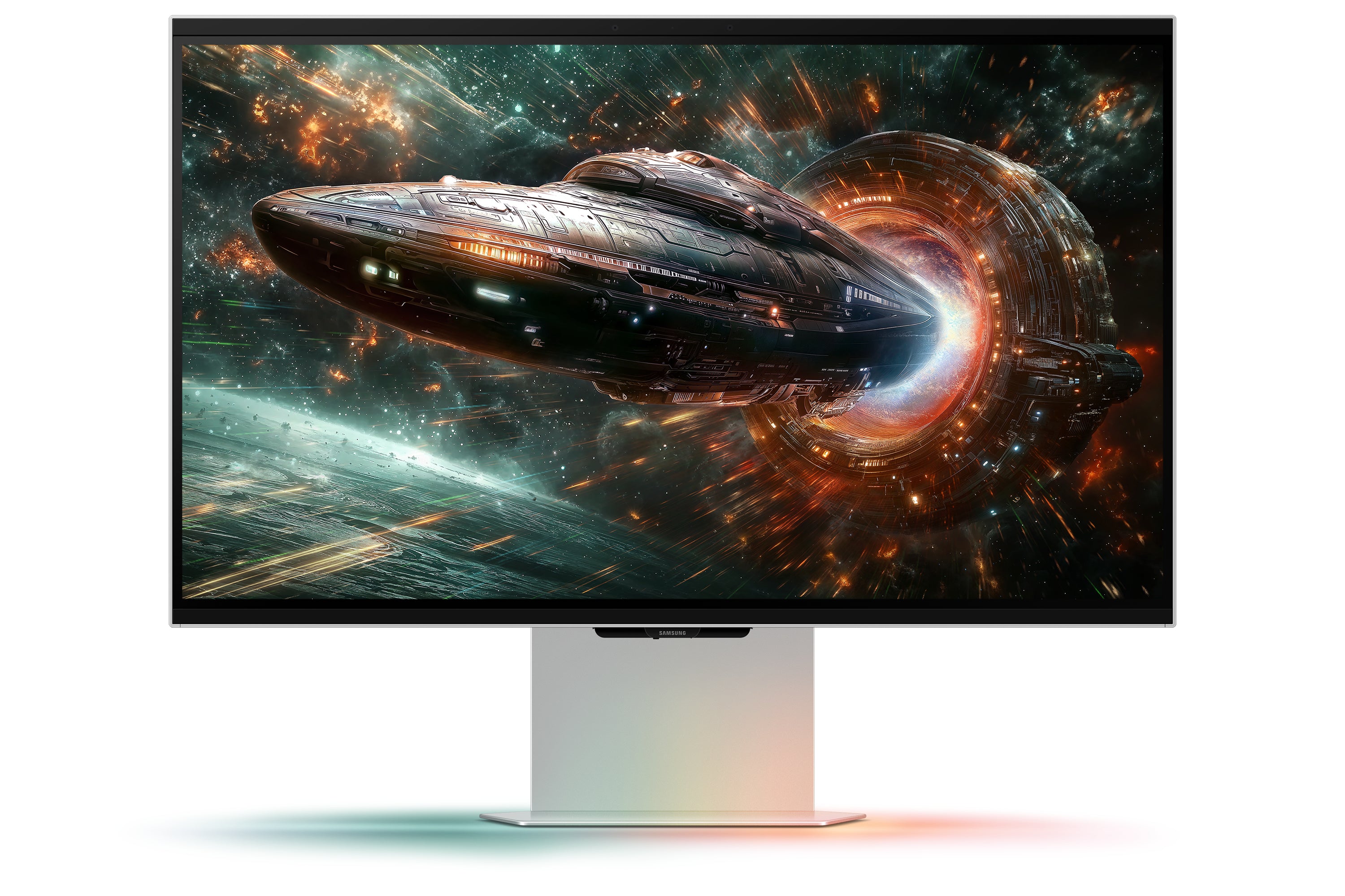 Samsung Samsung G90XF écran plat de PC 68,6 cm (27") 3840 x 2160 pixels 4K Ultra HD LCD Argent
